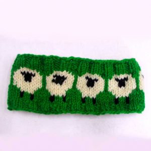 Black & Red Mix Boho Woolen Headband