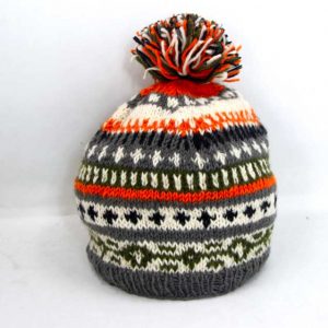 Handmade knit Wool beanie