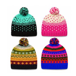 Multicolor Warm Fleeced Wool Beanie