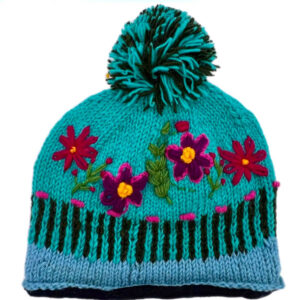 Embroidered Knitted Wool Beanie