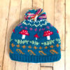 Handmade knit Wool beanie - Hat - Cap Fleece Lining