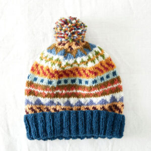 Handmade knit Wool beanie - Hat - Cap Fleece Lining