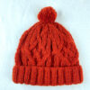 Handmade knit Wool beanie - Hat - Cap Fleece Lining