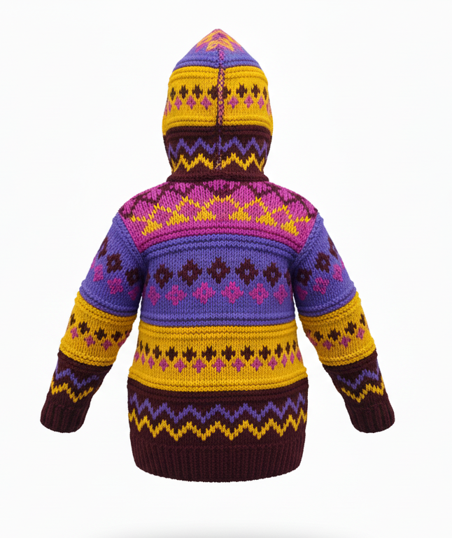 Handmade Hippie Kids Jacket | 100% New Zealand Wool | Ethical Nepal | B2B Wholesale Handmade Hippie Kids Jacket | 100% New Zealand Wool | Ethical Nepal | B2B Wholesale