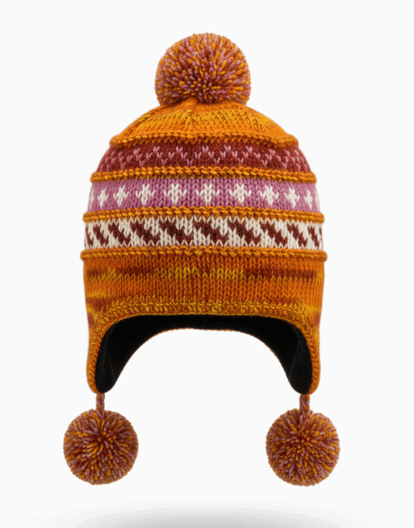 Winter Sherpa Wool Beanie Hat | Hand-Knitted | Warm Fleece Lining | Wholesale Export