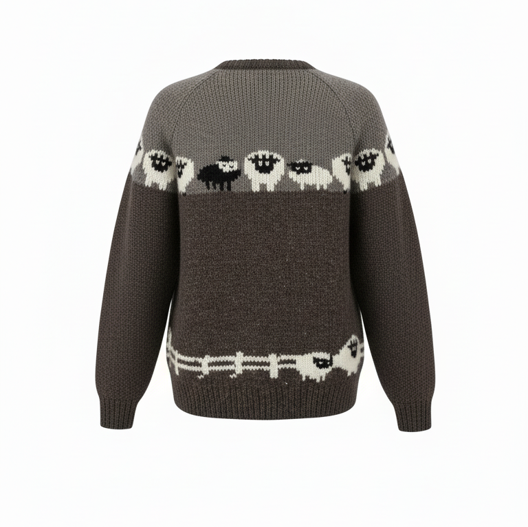 Vintage Style Sheep Scene NZ Wool Jumper – Handmade Himalayan Sweater | Wholesale Supplier Vintage Style Sheep Scene NZ Wool Jumper – Handmade Himalayan Sweater | Wholesale Supplier