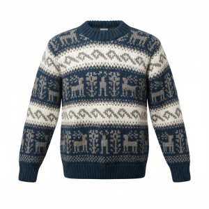 100% Wool Sherpa Knit Sweater Handmade in Nepal