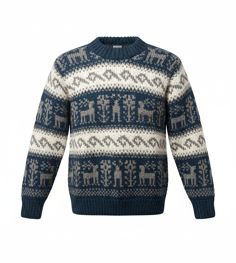 100% Wool Sherpa Knit Sweater Handmade in Nepal 100% Wool Sherpa Knit Sweater Handmade in Nepal