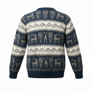 100% Wool Sherpa Knit Sweater Handmade in Nepal