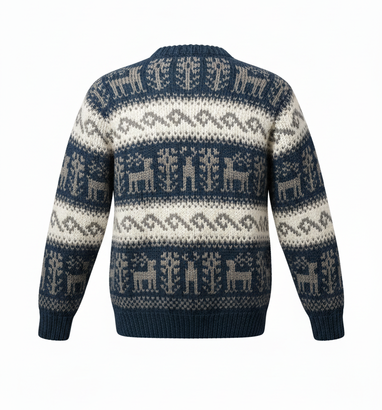 100% Wool Sherpa Knit Sweater Handmade in Nepal 100% Wool Sherpa Knit Sweater Handmade in Nepal
