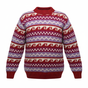 Handmade Sherpa Wool Pullover Sweater from Nepal