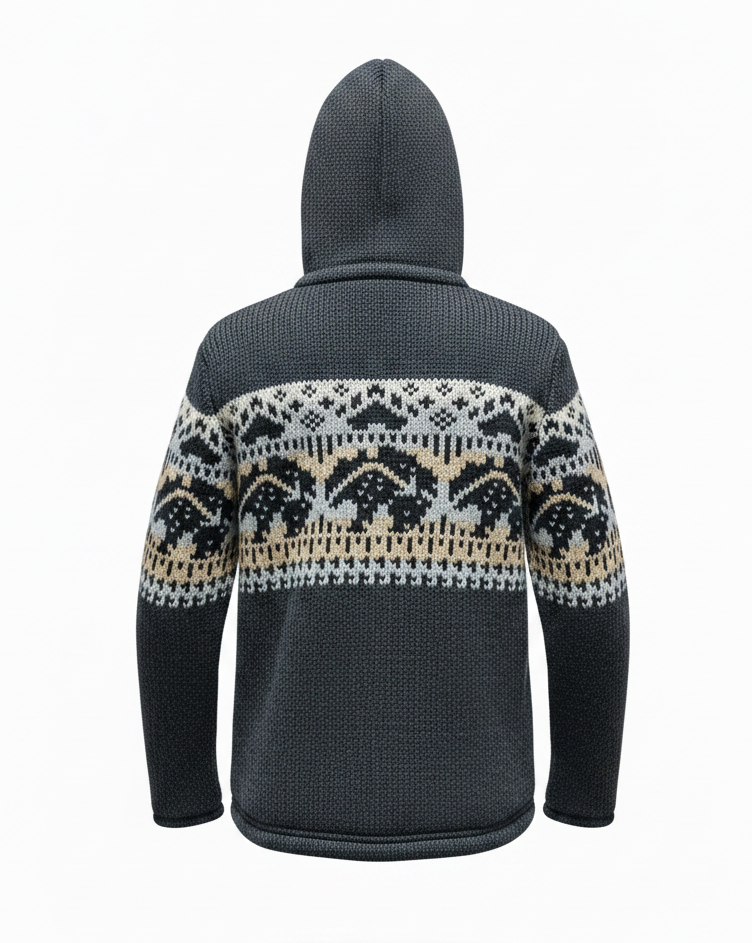 Warm Tribal Wool Jacket for Winter
