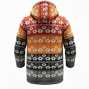 Ethnic Festival Wool Jacket – Natural Sheep Wool
