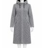 Women’s Winter Long Wool Coat Handmade by Nepalese Artisans – Warm Fleece Lining